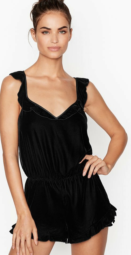 Victoria's Secret Velvet Lounge Romper